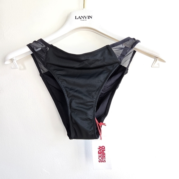 New Solid & Striped The Emily Mesh Blackout Bikini Bottoms NWT Medium - Picture 10 of 14